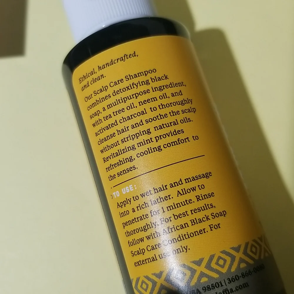 4/25 bundle item. Alaffia Authentic Black Soap Shampoo